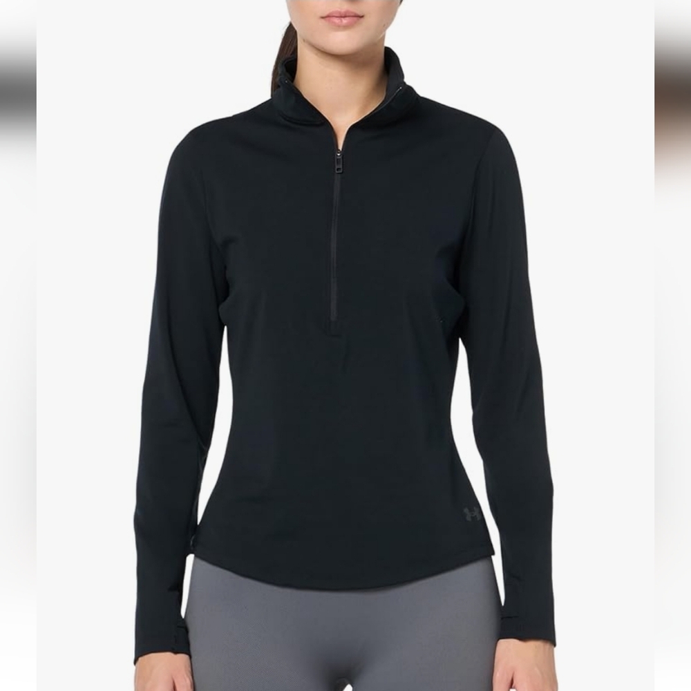 Under Armour Women's Black Half-Zip Athletic Pullover